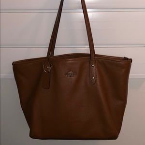 Brown Coach Tote Bag